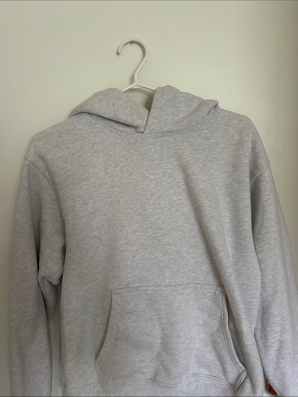 Aritzia Sweatfleece Crewneck Sweater - Light Gray